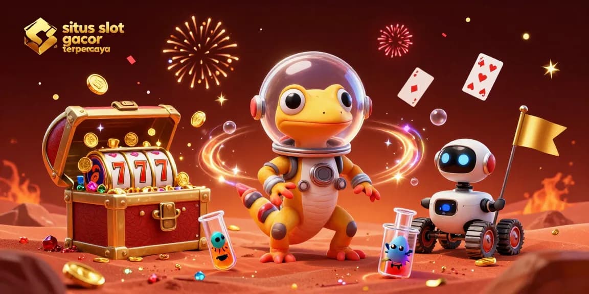 Slot gacor terpercaya dengan gecko luar angkasa mengeksplorasi kasino emas yang terpendam.