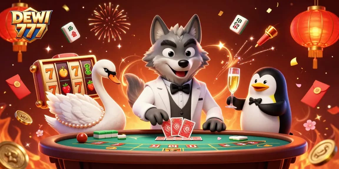 Engage with DEWI 777's vibrant casino action featuring dynamic characters and captivating scenes.
