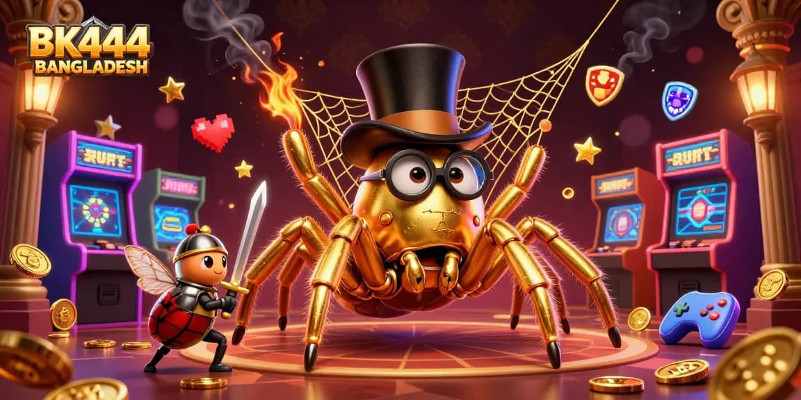 Engage in thrilling gameplay at BK444 BANGLADESH, where vibrant characters and exciting casino elements merge.