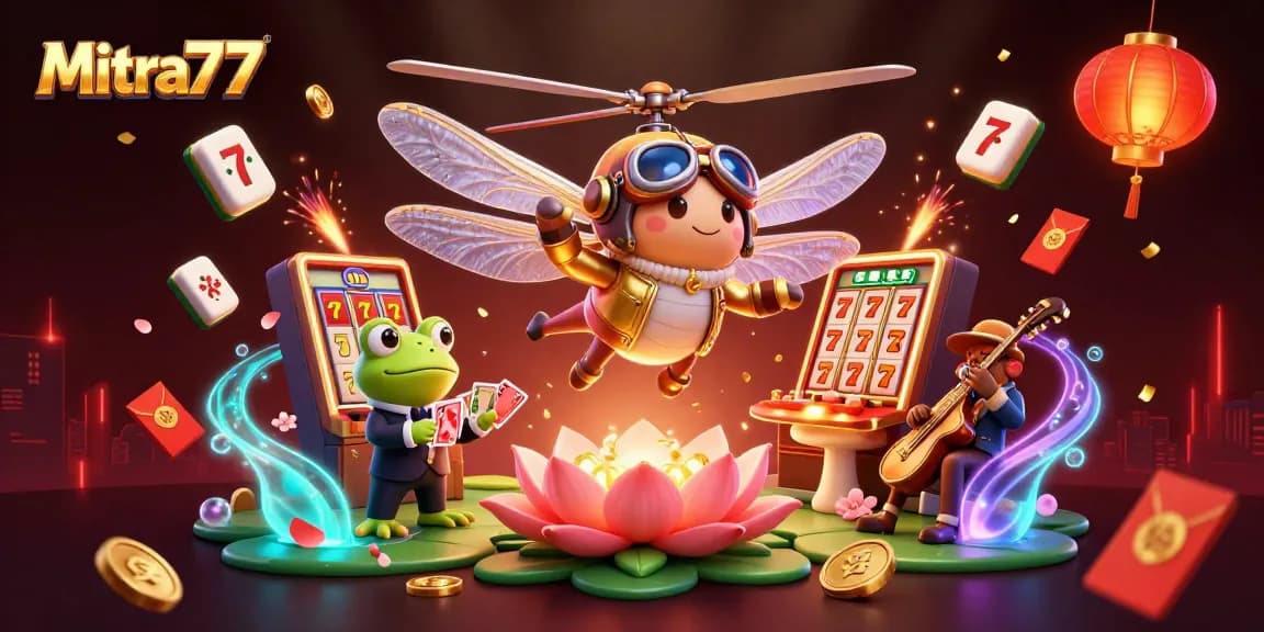 Mitra77 menghadirkan pengalaman judi slot gacor dengan croupier katak dan elemen kasino interaktif.