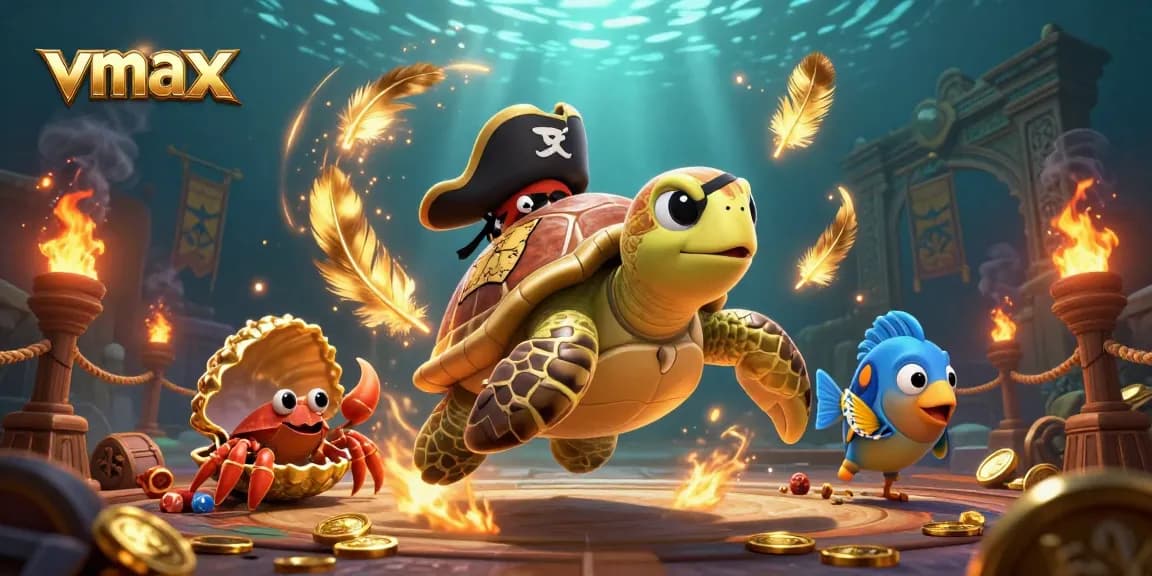 Join the adventure at vmax gaming with colorful characters battling for treasures!