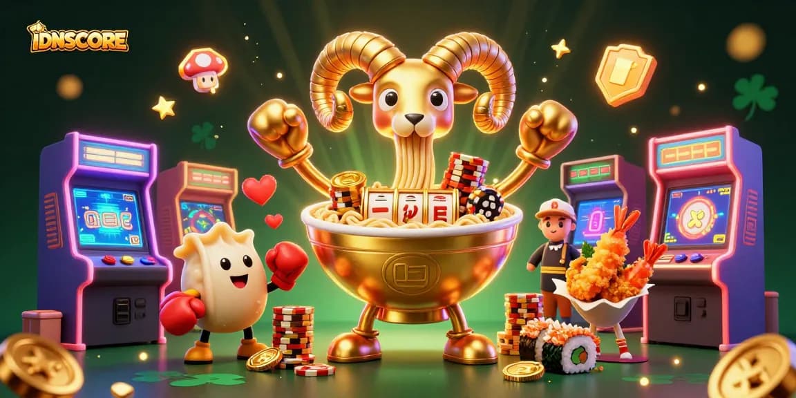 IDNSCORE players spin slot reels with interactive characters and thrilling gaming elements