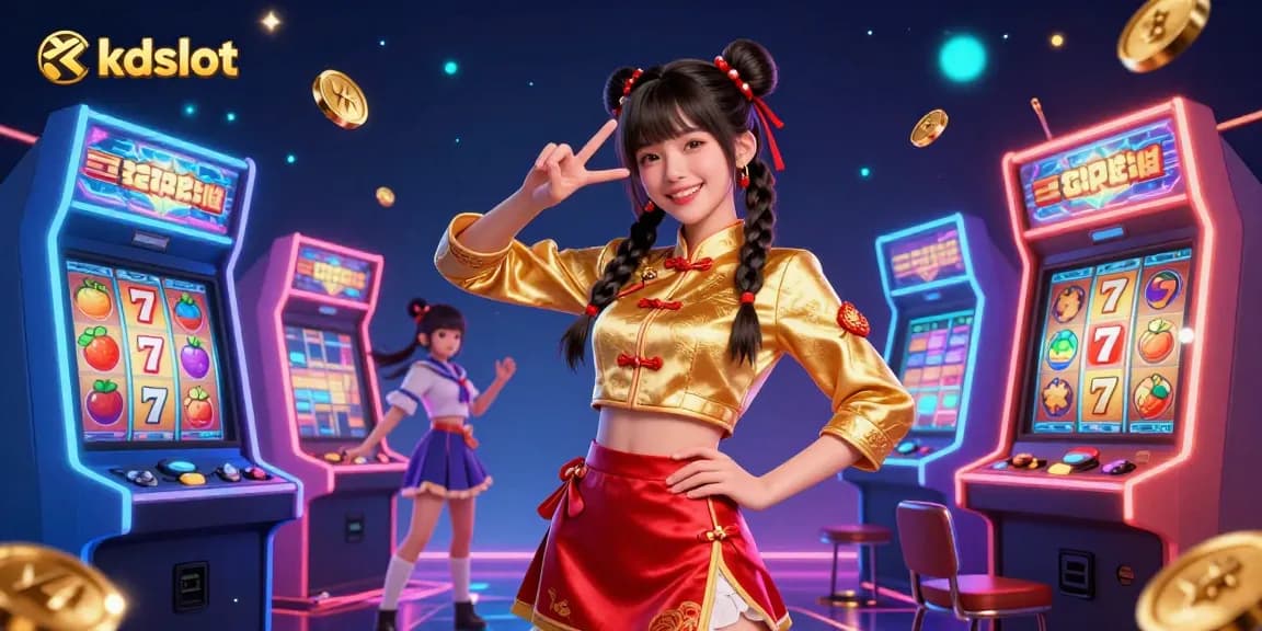 Engage with kdslot's vibrant casino experience featuring colorful slot reels and exciting game elements