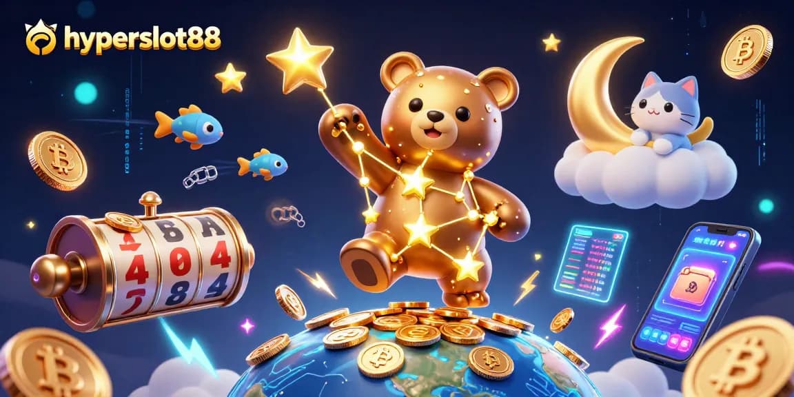 Experience exhilarating wins at hyperslot88 with vibrant slot games and cosmic character adventures.