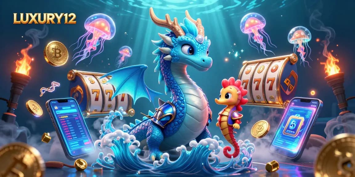 LUXURY12 invites players to spin vibrant slot reels among magical sea creatures, unveiling jackpots!