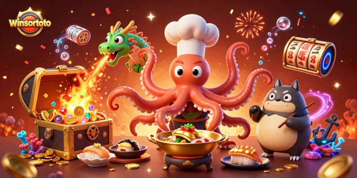 Menangkan hadiah besar dengan winsortoto dalam ilustrasi 3D kasino yang berwarna-warni dan dinamis.