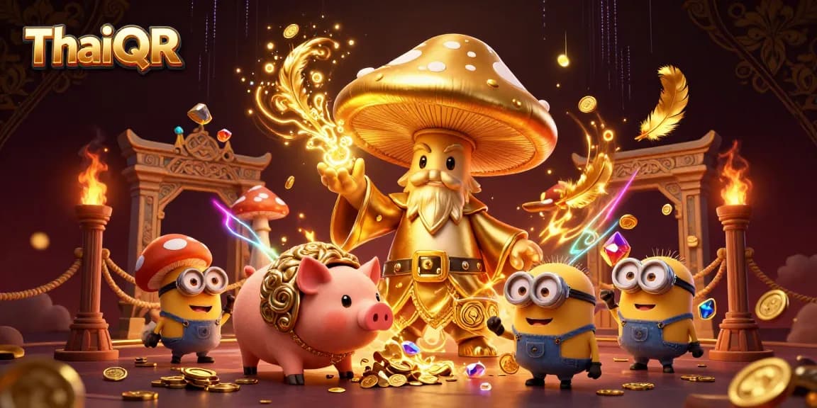 Permainan ThaiQR yang menarik dengan wizard jamur emas dan keluarganya menciptakan keajaiban permainan.