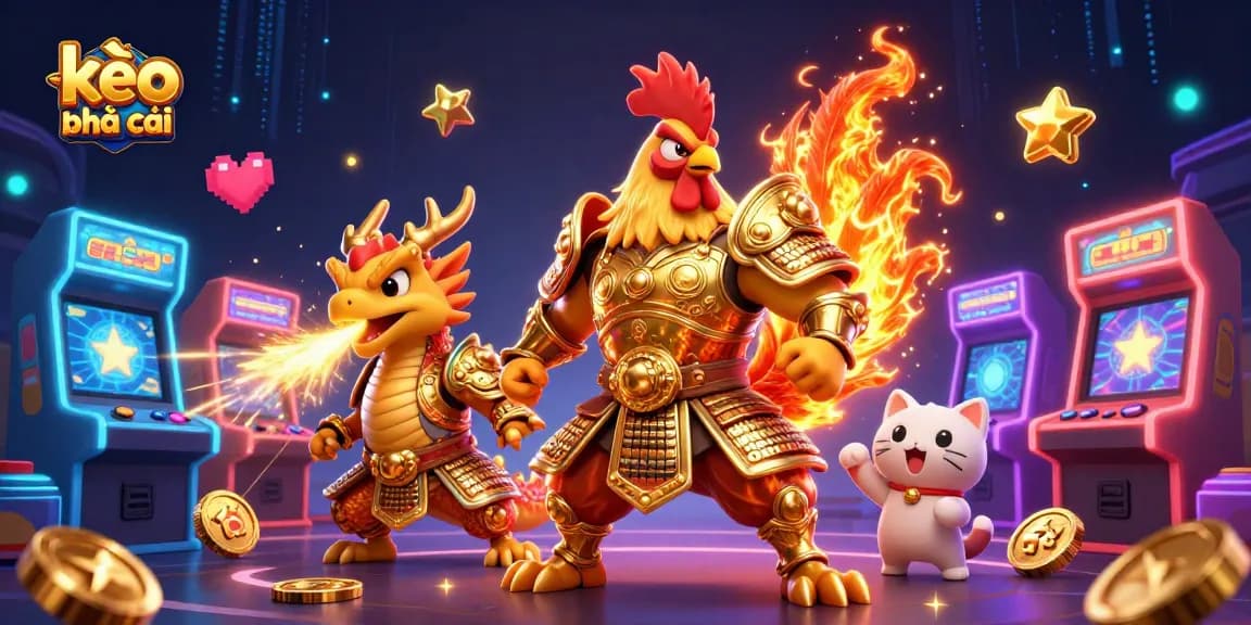 Engage with kèo nhà cái through dynamic 3D gaming elements and vibrant casino characters.