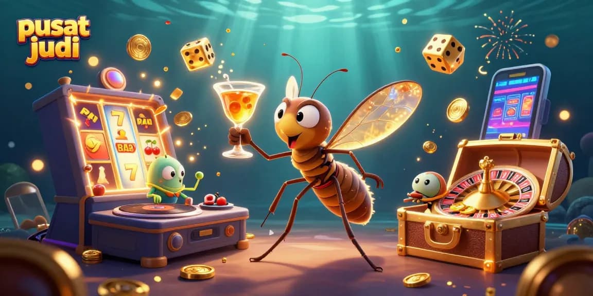 Permainan pusat judi yang menonjol dengan jackpot epik dan karakter 3D yang hidup.