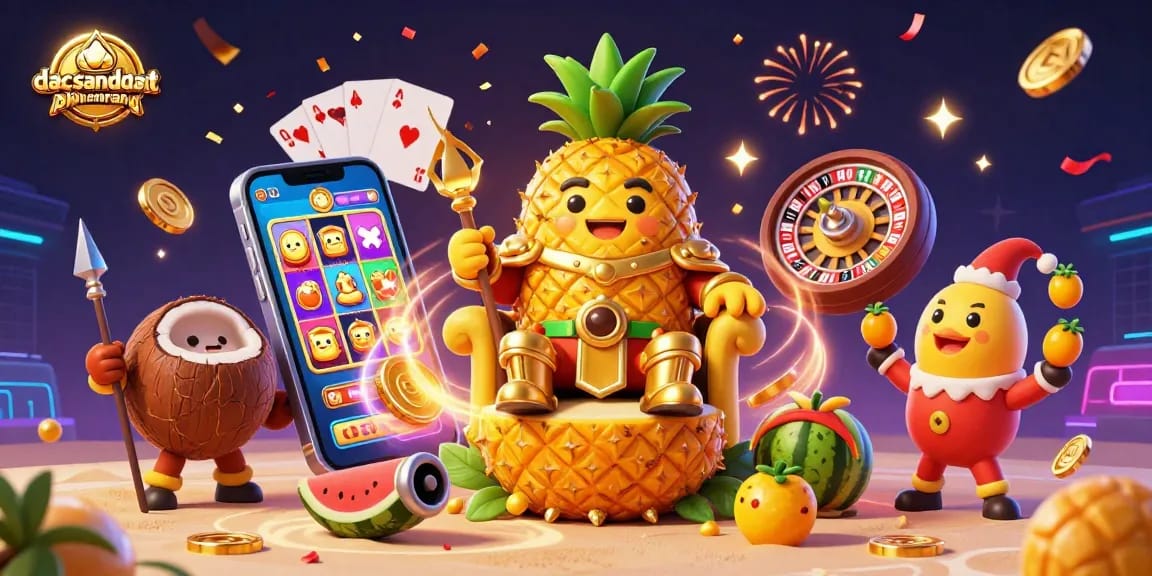 Experience the excitement of dacsandatphanrang with a golden pineapple king and dynamic casino games.
