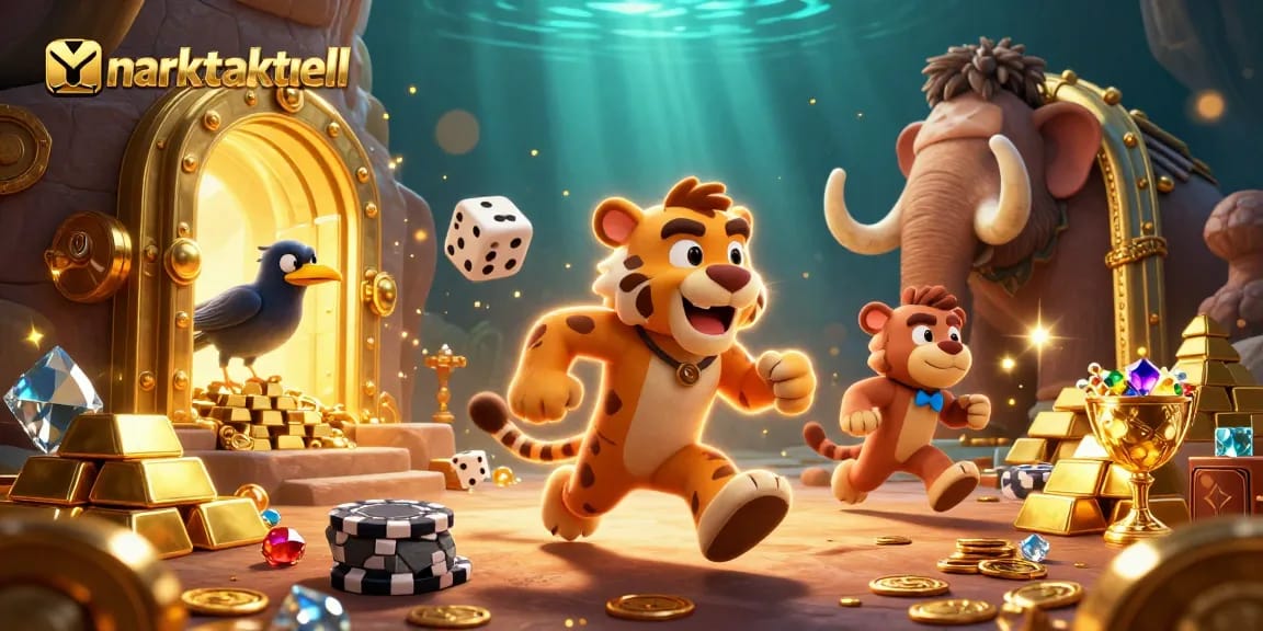 Experience thrilling wins at marktaktuell's vibrant prehistoric casino featuring dynamic gaming elements.