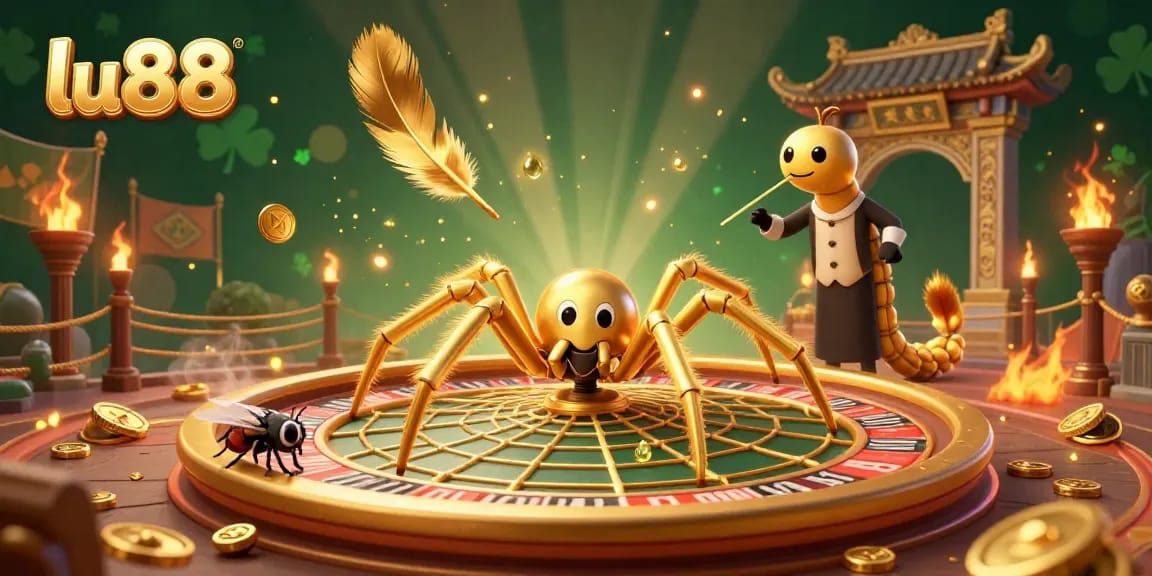 Spin and win with lu88 at a vibrant roulette-themed betting scene featuring colorful characters and action elements.