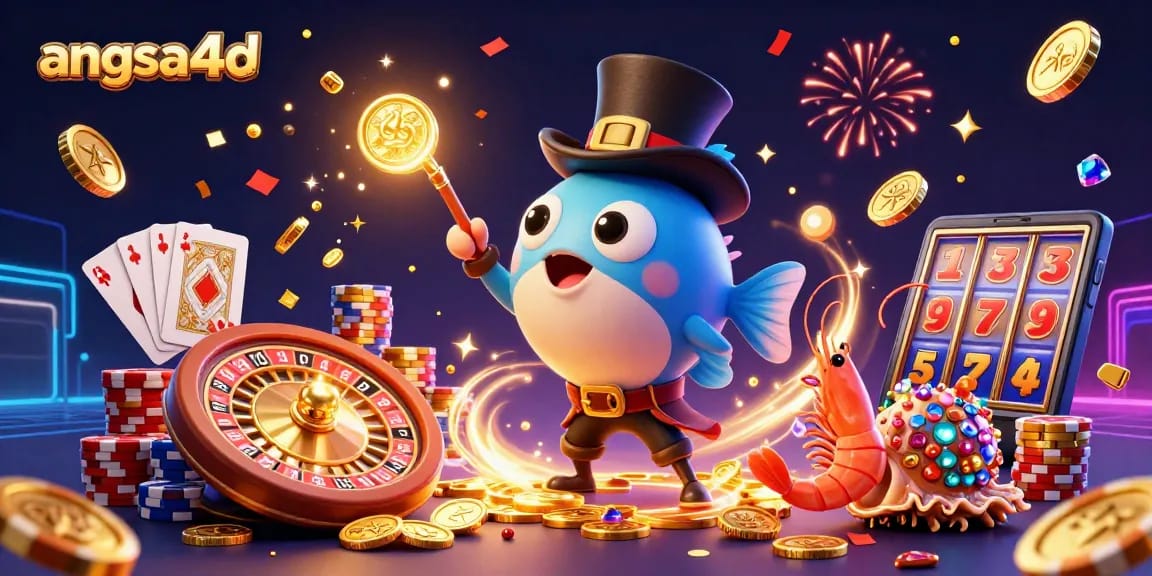 Gamble with angsa4d and win treasures in this vibrant 3D deep-sea casino scene.