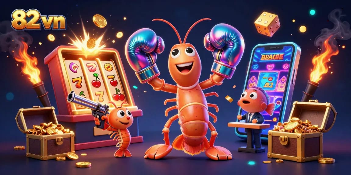 Engage in thrilling gameplay at 82 vn with vibrant slot graphics and dynamic casino characters.
