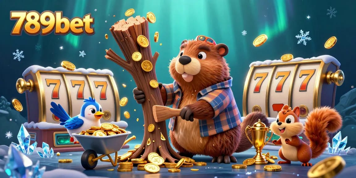 Engage in thrilling slots play at 789bet with golden coins raining in a vibrant 3D scene.