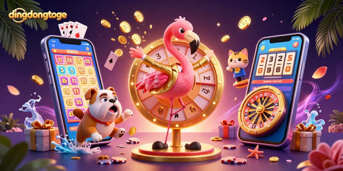 Experience thrilling winnings with dingdongtoge in an exciting lottery scene filled with prizes.