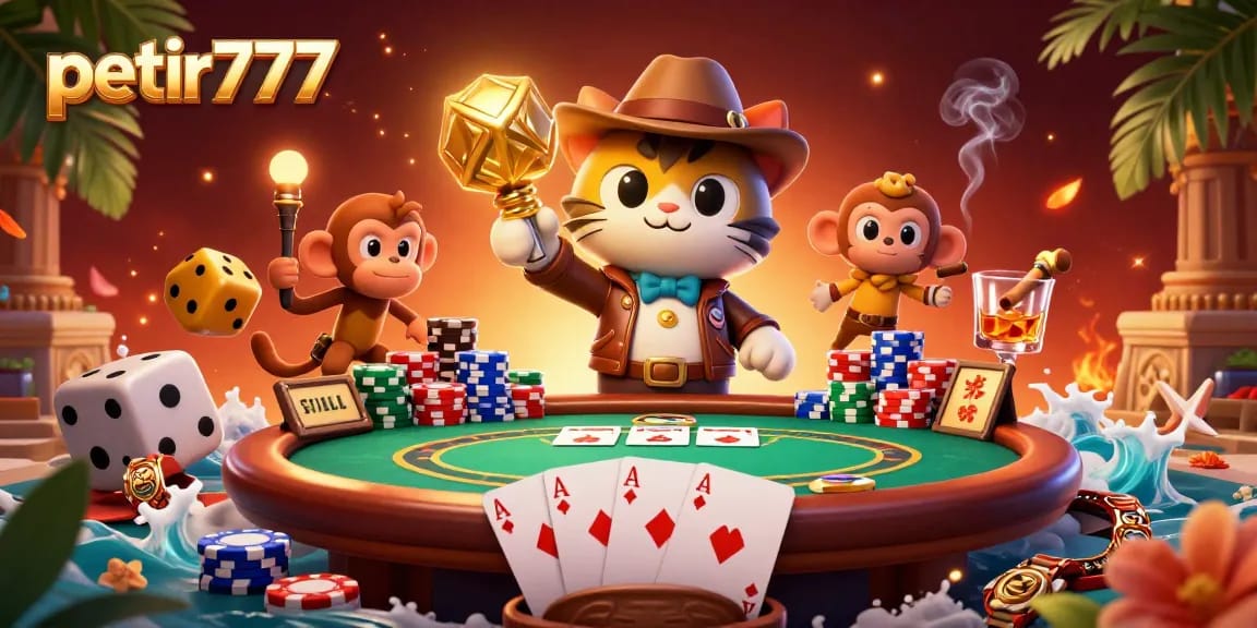 Engage with the exciting petir777 online gaming scene featuring dynamic characters and vibrant casino elements.