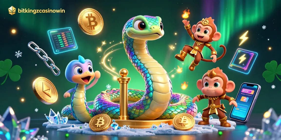 Erleben Sie bitkingzcasinowin mit bunten 3D-Walzen, die Lichtstrahlen erzeugen und Kryptowährungen bringen