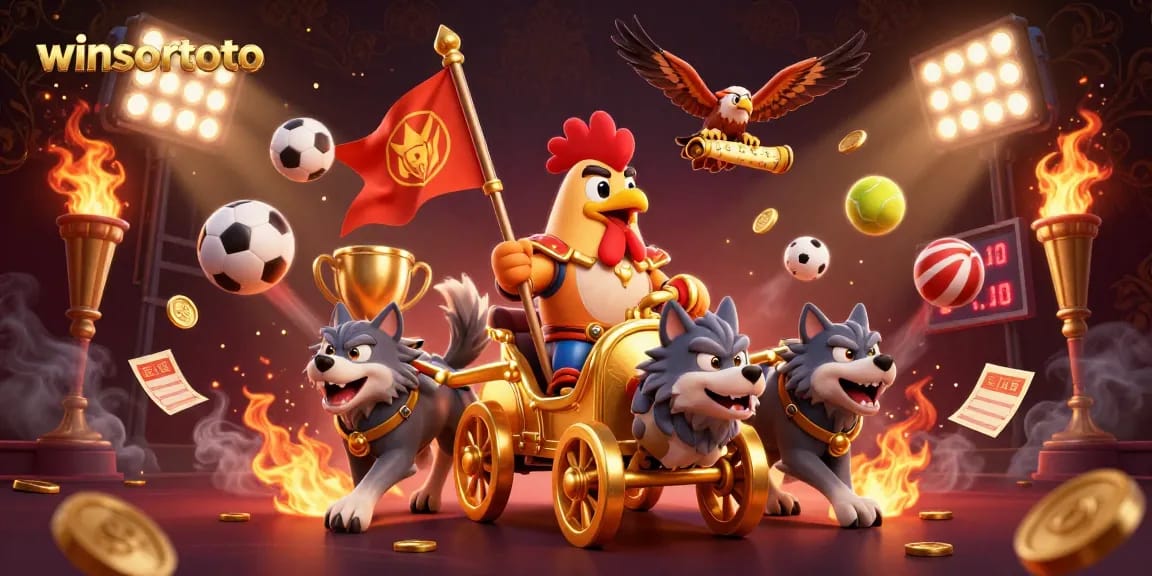 winsortoto powers up thrilling bets with 3D cartoon characters in an exciting casino scene