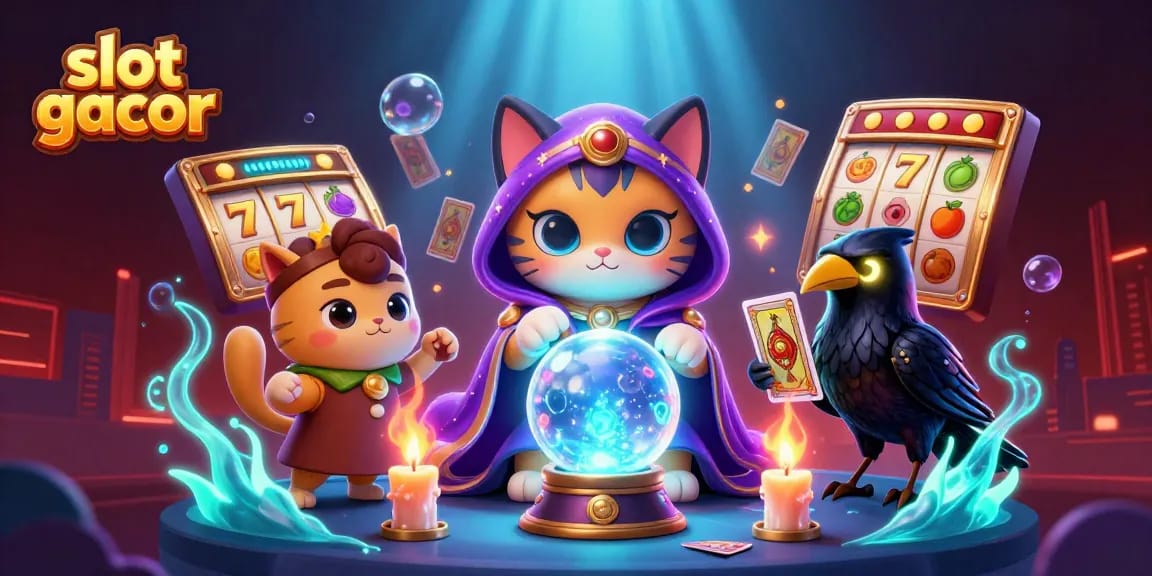 Permainan slot gacor dengan simbol buah, jackpot, dan karakter mistik yang menarik.