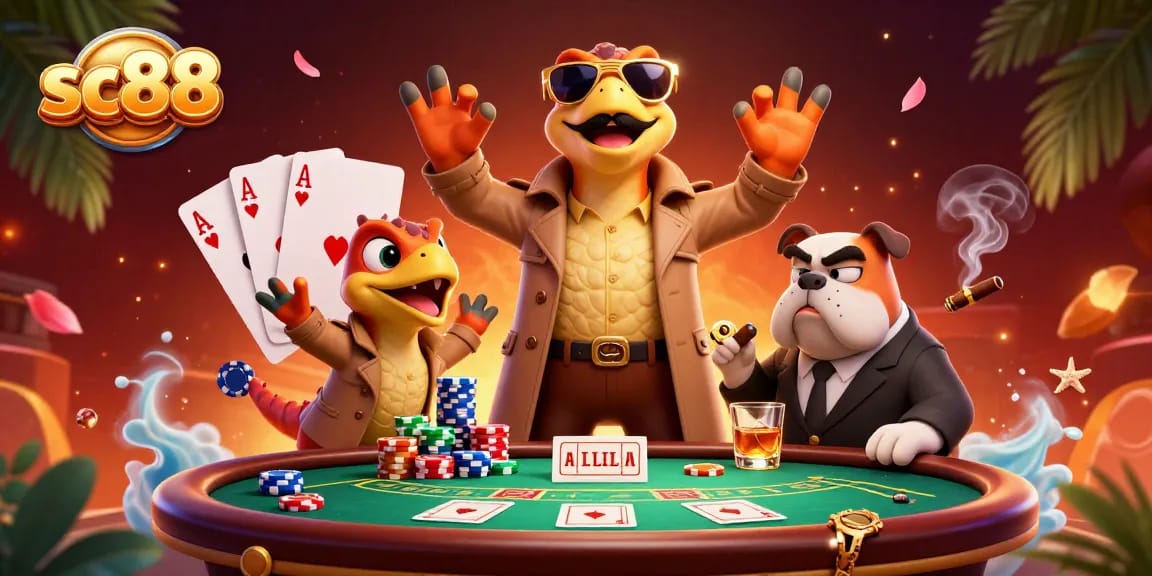 Watch the thrilling SC88 raptors scheme for a VIP casino entrance in this vibrant scene.