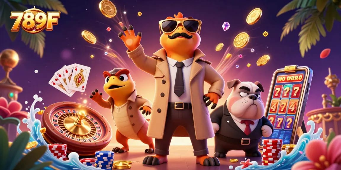 Enjoy thrilling gaming action at 789F with dynamic slot reels and exciting casino elements.