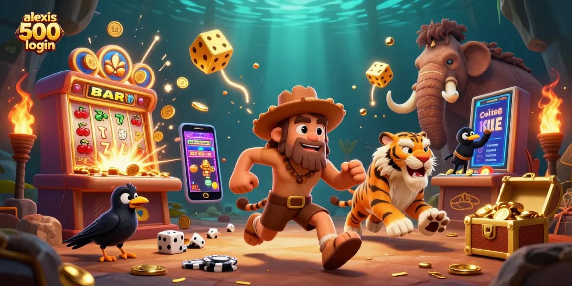 Engage with alexis 500 login for a thrilling casino experience featuring dynamic slot machines and colorful game elements.