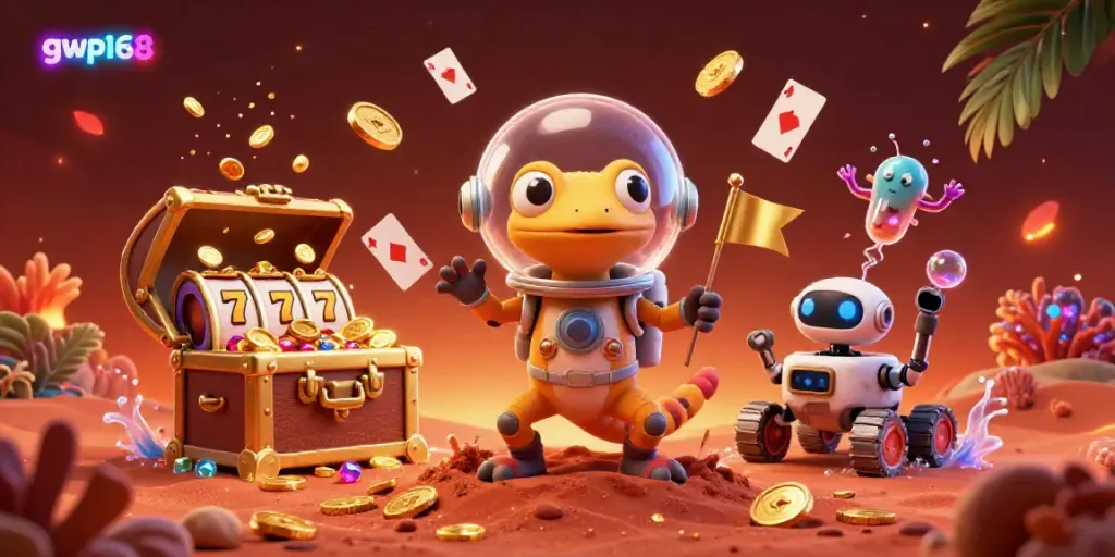 Menangkan jackpot di GWP168 dengan slot yang seru dan kasino gilang gemilang di luar angkasa.