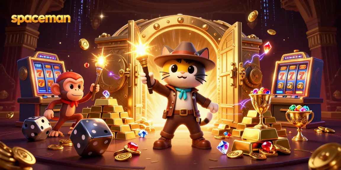 Engage with the spaceman-themed slot experience amid treasure-filled adventures and vibrant casino atmosphere.