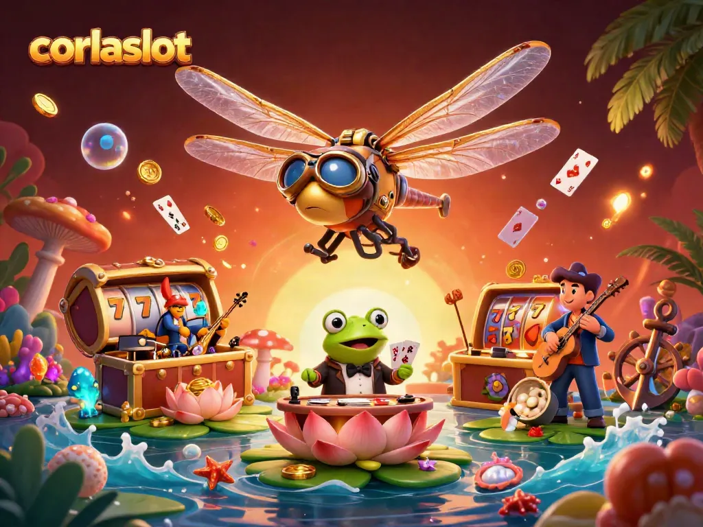Experience thrilling wins at corlaslot with vibrant casino-themed characters and dynamic gaming elements.