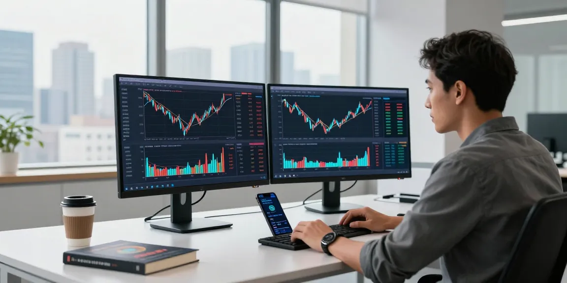 Отзывы о брокере Bitmex на фоне трейдера, работающего с графиками в современном офисе.