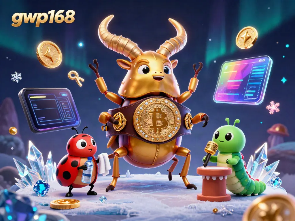 Permainan seru di GWP168 dengan karakter kartun 3D dan elemen kripto mengagumkan