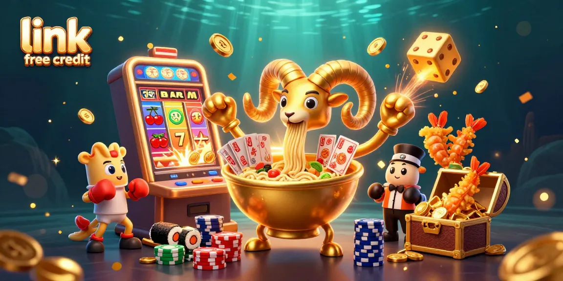 Experience link free credit excitement with a vibrant 3D casino scene bursting with action and dynamic gaming elements.