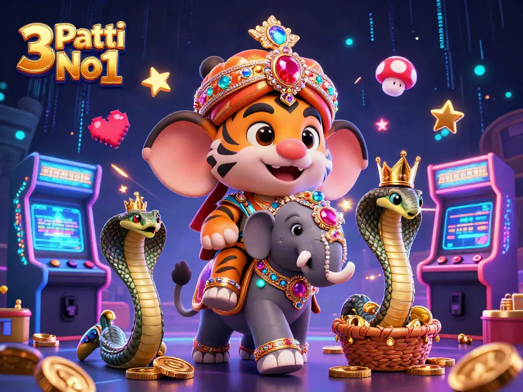 Experience thrilling gameplay with 3 Patti No1 featuring colorful elements and exciting animated characters.