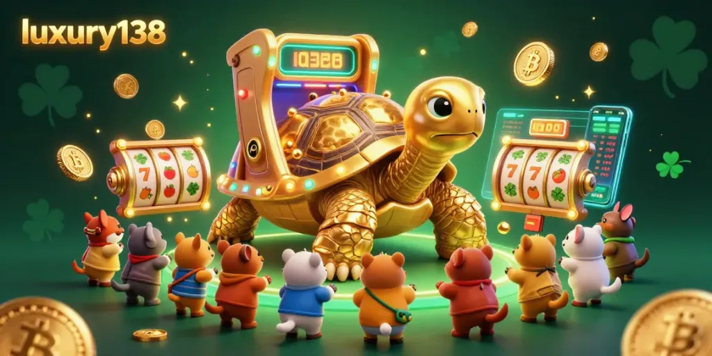 Engage with luxury138's vibrant gaming scene featuring fun slot games and excited players.