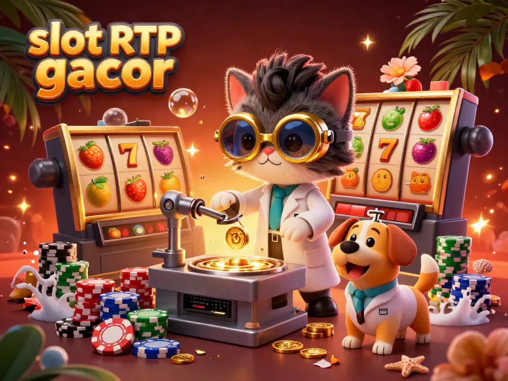 Genggam slot RTP gacor dari mesin slot penuh simbol buah berkilauan, permainan yang mengasyikkan untuk para penjudi.