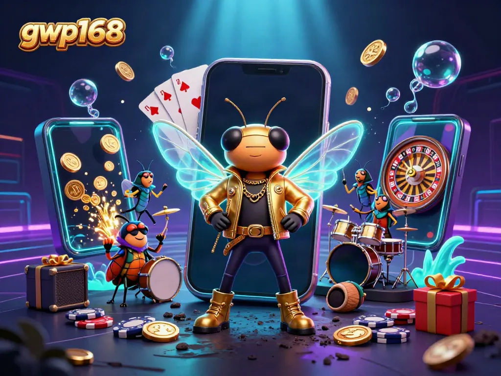 Menghadirkan permainan kasino yang menarik di gwp168 dengan cicada rock star di tengah gemerlap slot games.