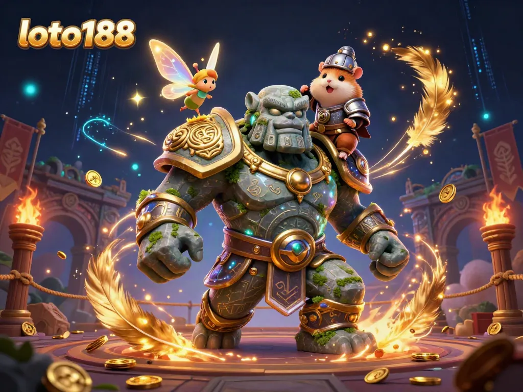 Engage in exciting gaming experiences with loto188, featuring magical creatures and vibrant casino elements.