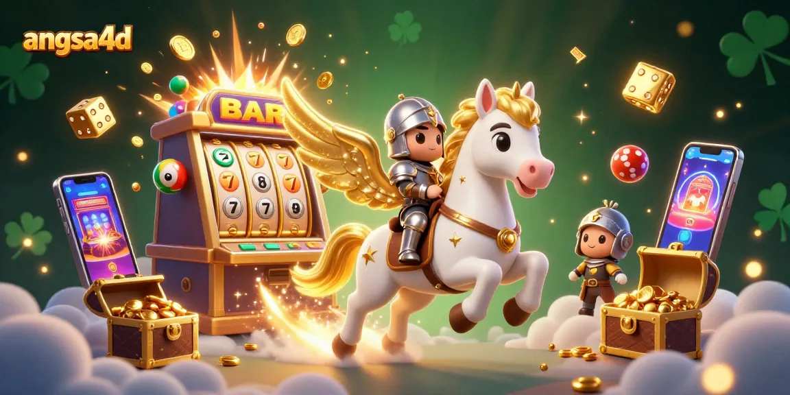 Engage in thrilling winnings with angsa4d's vibrant slot games and lottery results in a captivating 3D scene.