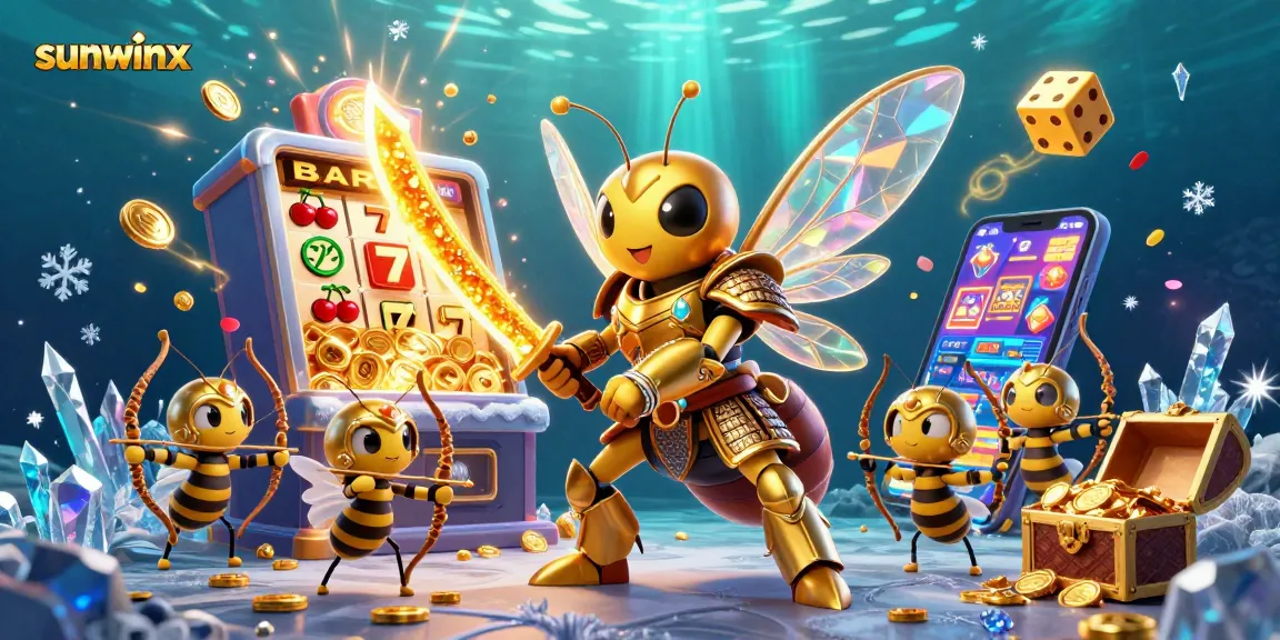 Engage with sunwinx as a samurai hornet explores a dazzling casino world filled with jackpot excitement.