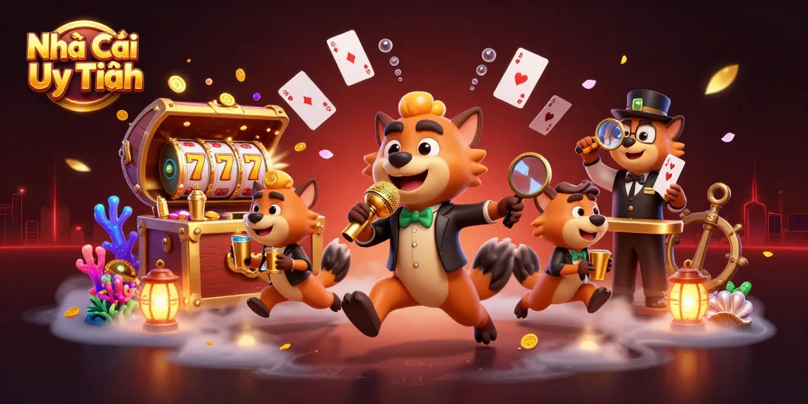 Experience thrilling moments at Nhà Cái Uy Tín with lively hyenas entertaining in a vibrant casino club.
