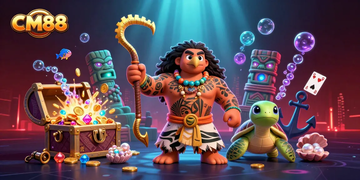 Experience CM88's vibrant gaming scene with a Polynesian demigod and treasure-filled adventure.