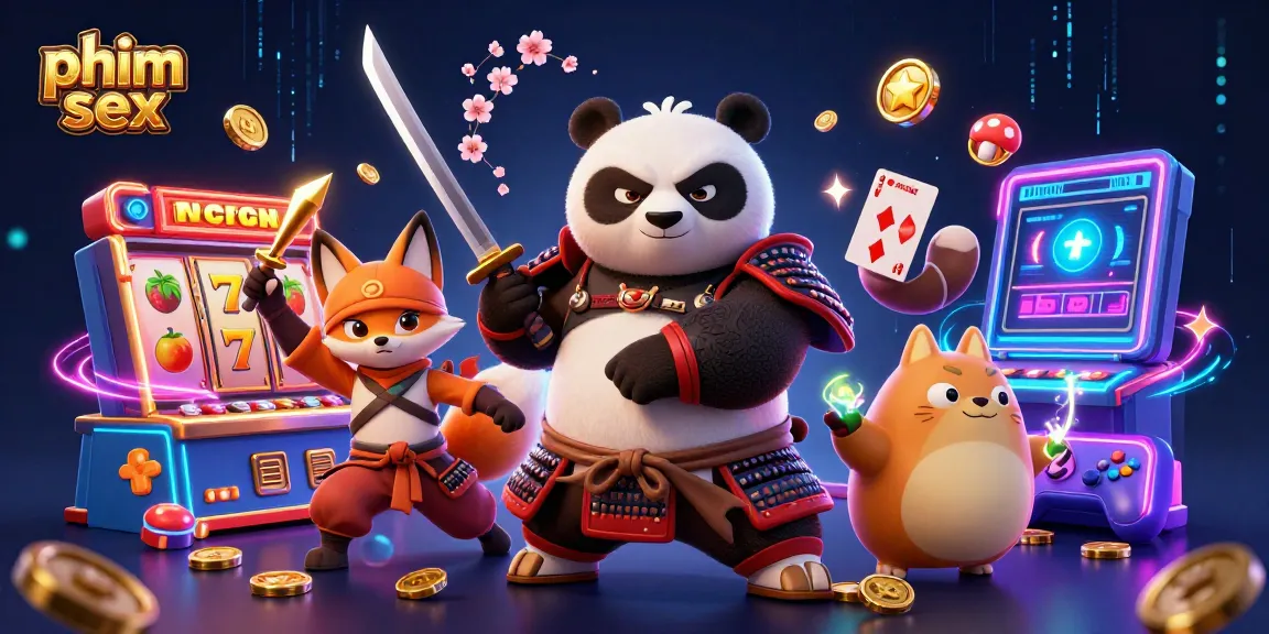 Engage in thrilling gambling with phim sex inspired characters in a vibrant 3D casino scene.