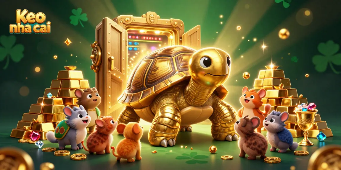 Experience exhilarating fun with Keo nha cai, featuring a unique tortoise pinball machine overflowing with treasures.