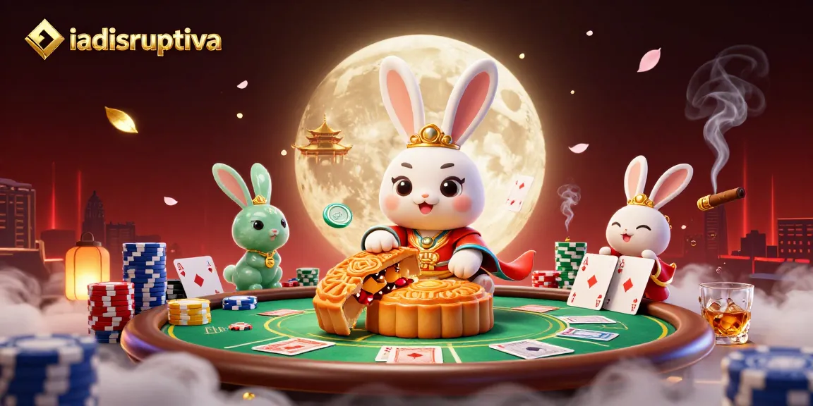 Gambarkan pengalaman bermain slot gacor dengan iadisruptiva di tema bulan yang megah dan elemen kasino.